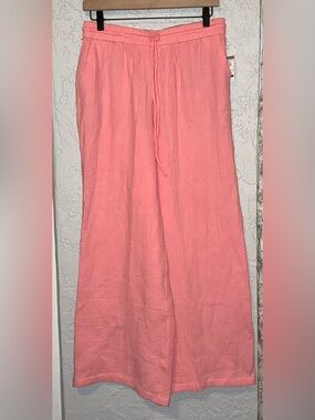 No Comment Women's Pink Lightweight Drawstring Pants